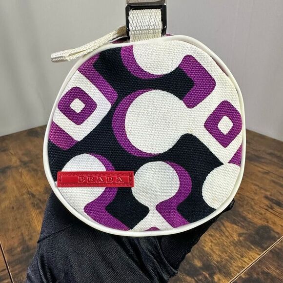 Prada Sport Canvas Barrel Bag Abstract Print - Picture 8 of 16